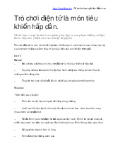 Trò chơi điện tử là món tiêu khiển hấp dẫn - Tài liệu tổng hợp