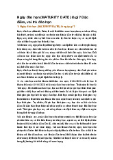 Ngày đáo hạn (MATURITY DATE) là gì? Đặc điểm, vai trò đáo hạn