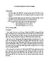 CÁC KHÁI NIỆM CƠ BẢN VỀ PDH VÀ SDH - TỔNG QUAN VỀ KỸ THUẬT