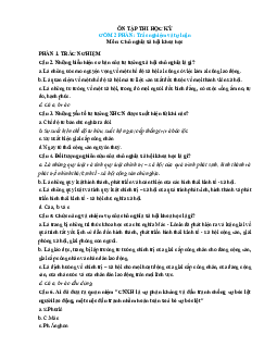 Đề cương ôn tập môn Chủ nghĩa xã hội khoa học | Đại học Gia Định