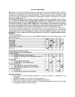 The case of Mary | Tài liệu môn Marketing | Trường Cao đẳng thực hành FPT