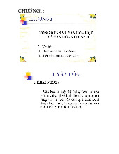 Chương 1 và Chương 2 về Văn hóa Việt Nam: Phân tích và đặc điểm | Đại học Kiến trúc Thành phố Hồ Chí Minh