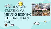 Mẫu chủ đề Powerpoint Ô Nhiễm Môi Trường | Trường Đại học Khoa học, Đại học Thái Nguyên
