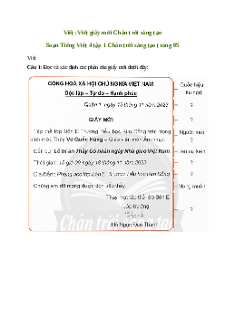 Soạn bài Viết: Viết giấy mời - Tiếng Việt 4 Chân trời sáng tạo