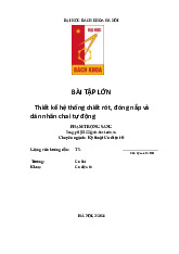 Bài tập lớn Thiết kế hệ thống chiết rót tự động & dán nhãn chai môn FMS & CIM | Trường Đại học Bách Khoa Hà Nội
