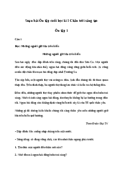 Soạn bài Ôn tập cuối học kì I trang 14 | Tiếng việt lớp 2 | Chân trời sáng tạo