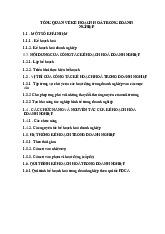 Nội Dung Chương 1: Tổng Quan Về Kế Hoạch Hoá Trong Doanh Nghiệp môn Lập kế hoạch doanh nghiệp  | Học viện Nông nghiệp Việt Nam