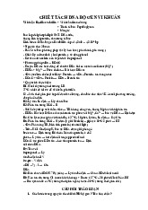 Lý thuyết thực hành môn sinh học phân tử –Trường Đại học Nguyễn Tất Thành