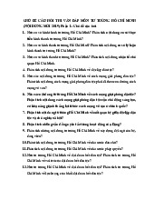 Chủ đề ôn thi tư tưởng Hồ Chí Minh - trường Đại học Kinh tế Thành phố Hồ Chí Minh