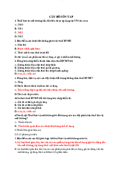 Bộ câu hỏi trắc nghiệm ôn tập học phần Thuế có đáp án