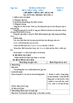 Giáo án Tiếng Việt lớp 4 Tuần 18 |  Chân trời sáng tạo