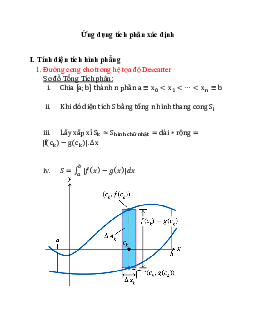 Bài giảng về Ứng dụng hình học của Tích phân xác định | Đại học Bách khoa Hà Nội