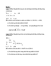 Bài Tập Chương 4: Phân Tích Ứng Suất và Biến Dạng trong Môi Trường Đàn Hồi. Môn Cơ học môi trường liên tục (UET) | Trường Đại học Công nghệ, Đại học Quốc gia Hà Nội.