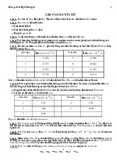 Bài tập Hóa đại cương A1 - Hóa đại cương 1 | Trường Đại học Khoa học Tự nhiên, Đại học Quốc gia Thành phố Hồ Chí Minh