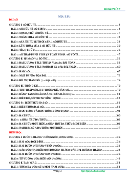 Bài tập môn Toán lớp 7