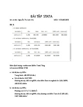 Bài tập thống kê ứng dụng | Trường Đại học Kinh tế – Luật, Đại học Quốc gia Thành phố Hồ Chí Minh