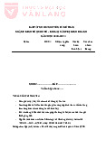 Bài tập nhóm Nguyên lý kế toán | Đại học Văn Lang