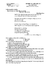 Đề thi giữa học kỳ 1 môn Ngữ Văn lớp 8 năm học 2024 - 2025 - Đề số 3 | Bộ sách Cánh diều