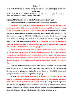 Chủ đề 7 - Kinh tế chính trị Mác-Lênin | Quản trị kinh doanh | Trường đại học Nha Trang