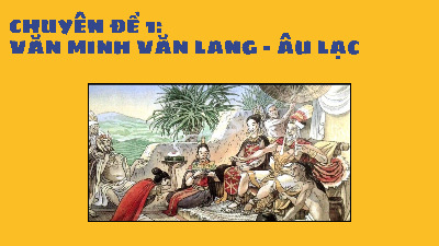 Tài liệu lịch sử văn minh Văn lang - Âu lạc