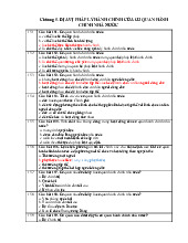 Đề cương môn Luật hành chính - Trường Đại học lao động -  xã hội.