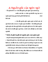 Nguồn Gốc của Ngôn Ngữ: Các Giả Thuyết Chính và Phân Tích | Môn Cơ sở ngôn ngữ - Đại học Sư phạm Hà Nội 2