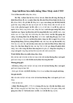 Soạn bài Đăm Săn chiến thắng Mtao Mxây Ngữ Văn 10 sách Chân Trời Sáng Tạo