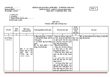 Kế hoạch giáo dục Lịch Sử 12 cả năm