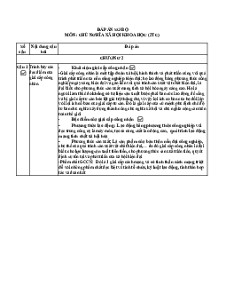 Đề cương ôn tập môn Chủ nghĩa xã hội khoa học