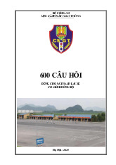 Bộ 600 câu hỏi dùng cho sát hạch lái xe cơ giới đường bộ