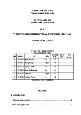 Thực trạng ngành dệt may ở Việt Nam hiện nay | Môn Kinh tế chính trị - Trường Đại học Bách khoa - Đại học Quốc gia Thành phố Hồ Chí Minh