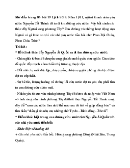 Giải SGK Lịch sử 8 bài 19: Phong trào yêu nước chống Pháp ở Việt Nam từ đầu thế kỉ XX đến năm 1917 | Kết nối tri thức