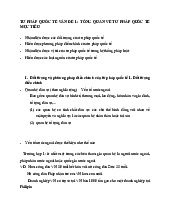 Tổng Quan và Phân Tích Vấn Đề Môn Tư pháp quốc tế | Trường Đại học Luật Hà Nội