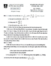 Đề giữa kì 2 Toán 9 năm 2024 – 2025 trường THCS Nguyễn Du – Hà Nội.