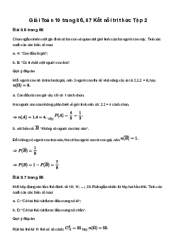 Toán 10 Bài 27: Thực hành tính xác suất theo định nghĩa cổ điển - Kết Nối Tri Thức