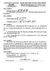 Đề Thi Tuyển Sinh 10 Toán Chuyên Tin Sở GD Bắc Ninh 2025-2026 Có Đáp Án