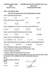 Đề học kỳ 1 Toán 7 năm 2025 – 2026 trường Marie Curie – Hà Nội