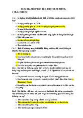 Câu hỏi kiểm tra trắc nghiệm môn Phân tích thiết kế hệ thống   | Trường đại học kinh doanh và công nghệ Hà Nội