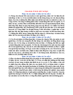 Văn mẫu lớp 6 Kết nối tri thức bài Cảm nhận về nhân vật Cáo