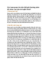 Các hoang mạc lớn trên thế giới thường phân bố ở khu vực cận chí tuyến là do?