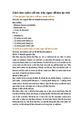 Cách làm nước sốt me siêu ngon dễ làm tại nhà