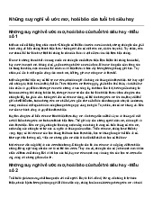 Những suy nghĩ về ước mơ, hoài bão của tuổi trẻ siêu hay | Ngữ văn 11