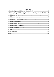 Khách sạn Sheraton - Quản trị dịch vụ du lịch | Trường Đại học Tài nguyên và Môi trường Hà Nội