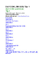 DẠY CON LÀM GIÀU Tập 1