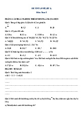 Đề ôn hè Toán 5 lên 6 - Đề 3