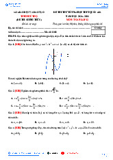 Đề thi thử tốt nghiệp THPT quốc gia năm học 2025 – 2026 môn Toán 12