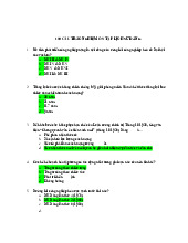 100 CÂU TRẮC NGHIỆM ÔN TẬP LỊCH SỬ ĐẢNG