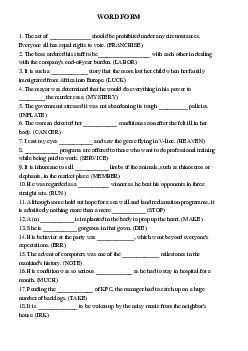 Top 193 câu word form cực khó