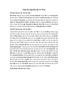 Tóm tắt Gặp Ka-ríp và Xi-la Ngữ Văn 10 sách Chân Trời Sáng Tạo