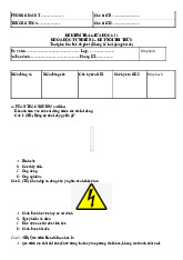 Đề thi giữa học kỳ 1 môn Khoa học tự nhiên lớp 8 năm học 2024 - 2025 - Đề số 3 | Bộ sách Kết nối tri thức